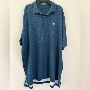 Peter Millar Shirts Men's size XL masters Geometric print blue performance